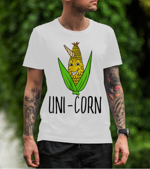 Uni Corn Pun Amaizing Corn Horn Unicorn T-Shirt