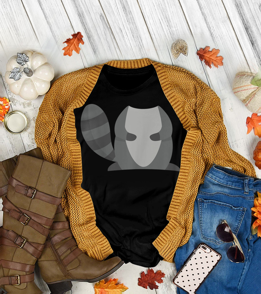 Costume Cute Animal Body Raccoon Masked Creature T-Shirt