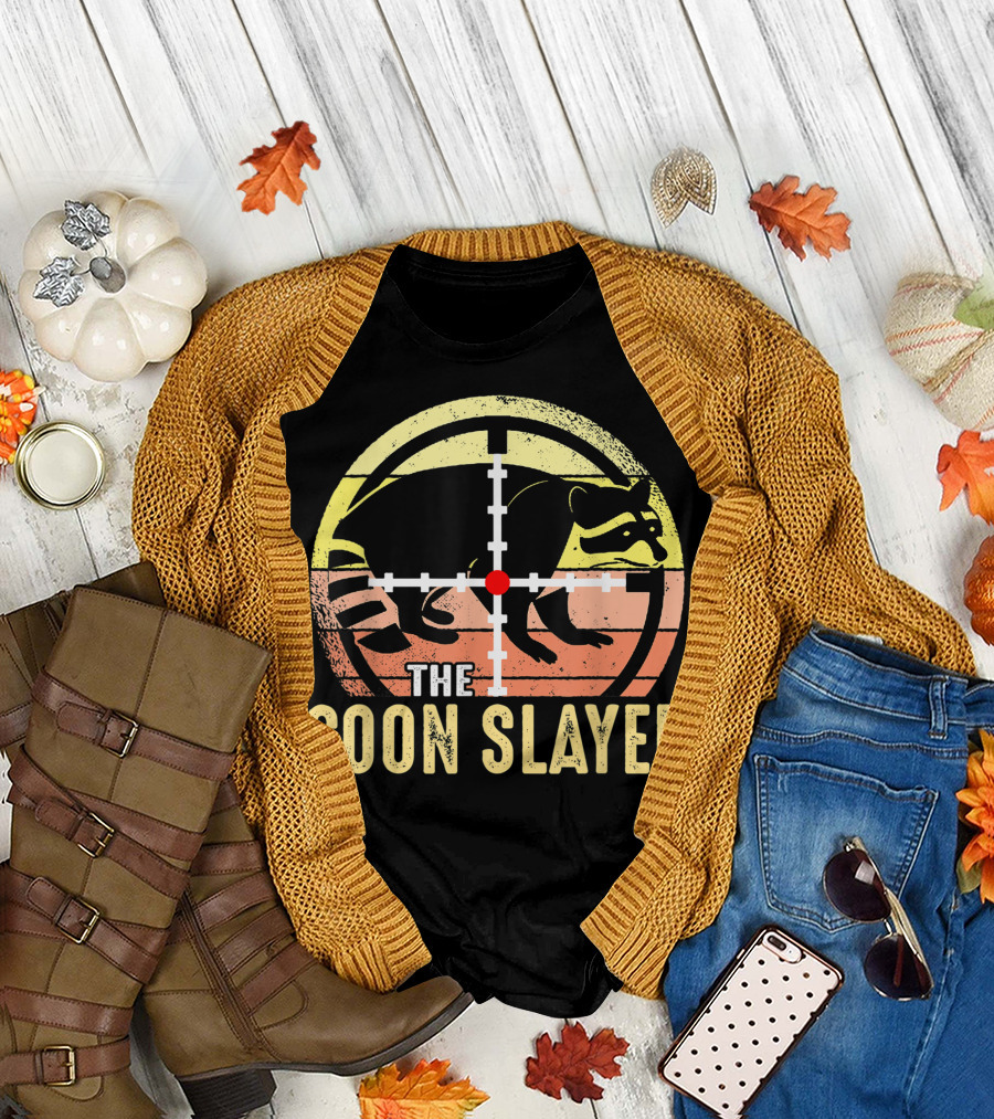The Coon Slayer Vintage Sunset Hunting Target T-Shirt