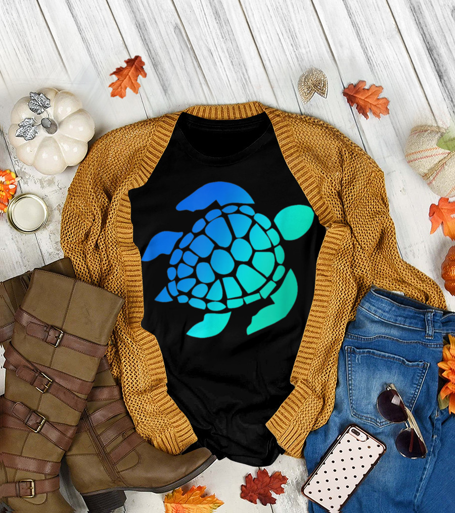 Multicolor Sea Turtle Ocean Design for Men and All Ages T-Shirt