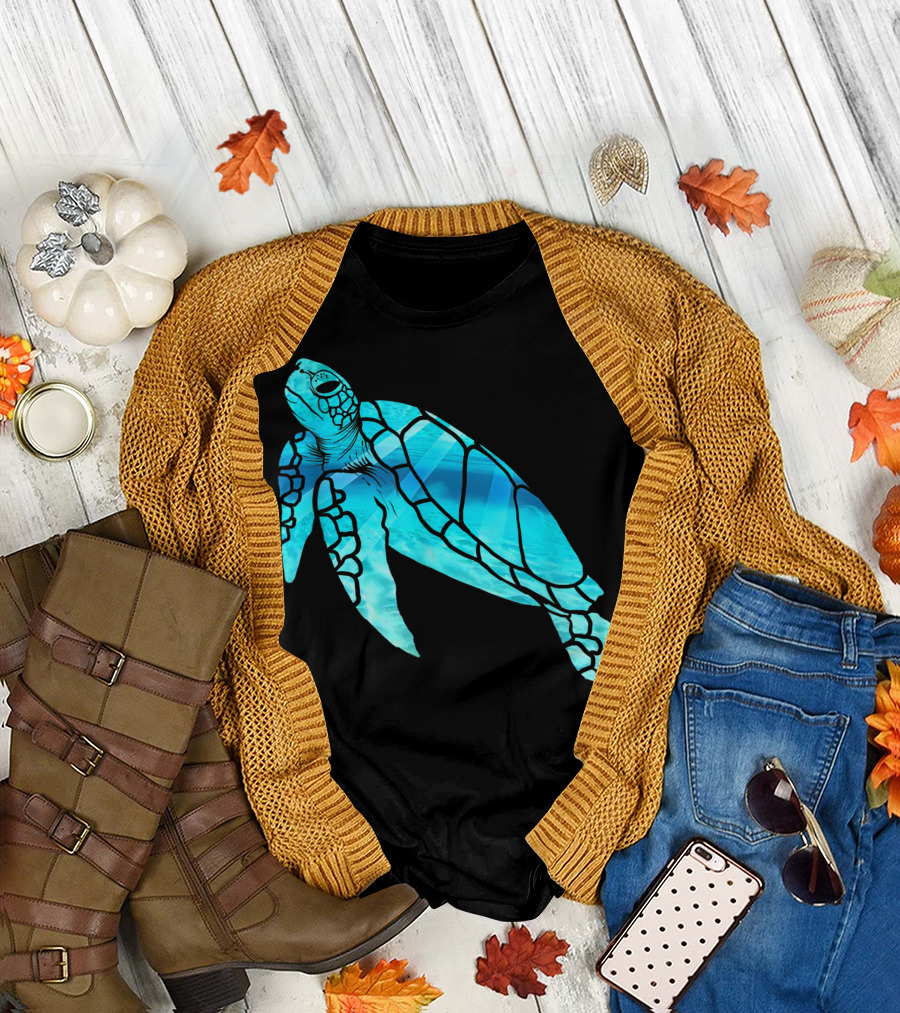 Ocean Sea Turtle Sunlit T-Shirt