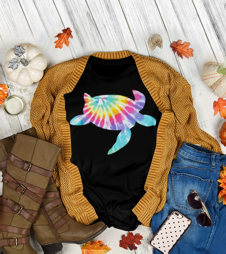 Tie Dye Turtle Rainbow T-Shirt