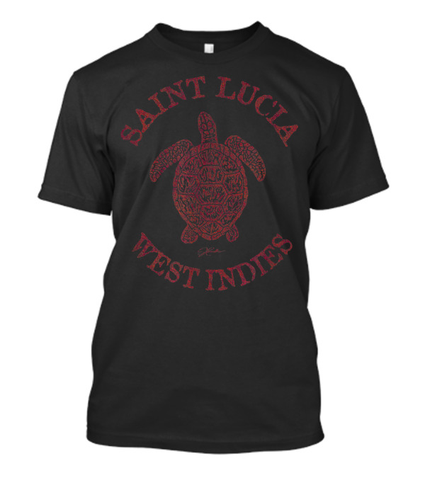 Saint Lucia West Indies Sea Turtle By Jcombs T-Shirt