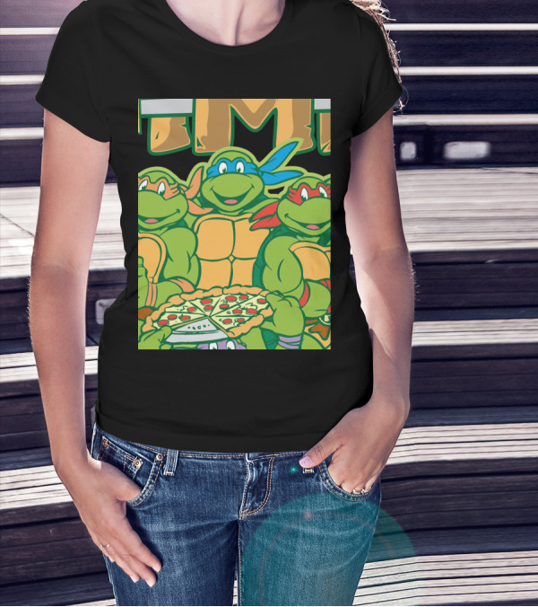 Teenage Mutant Ninja Turtles TMNT Pizza Party Time T-Shirt