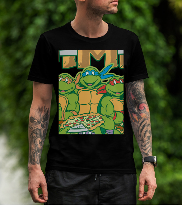 Teenage Mutant Ninja Turtles TMNT Pizza Party Time T-Shirt