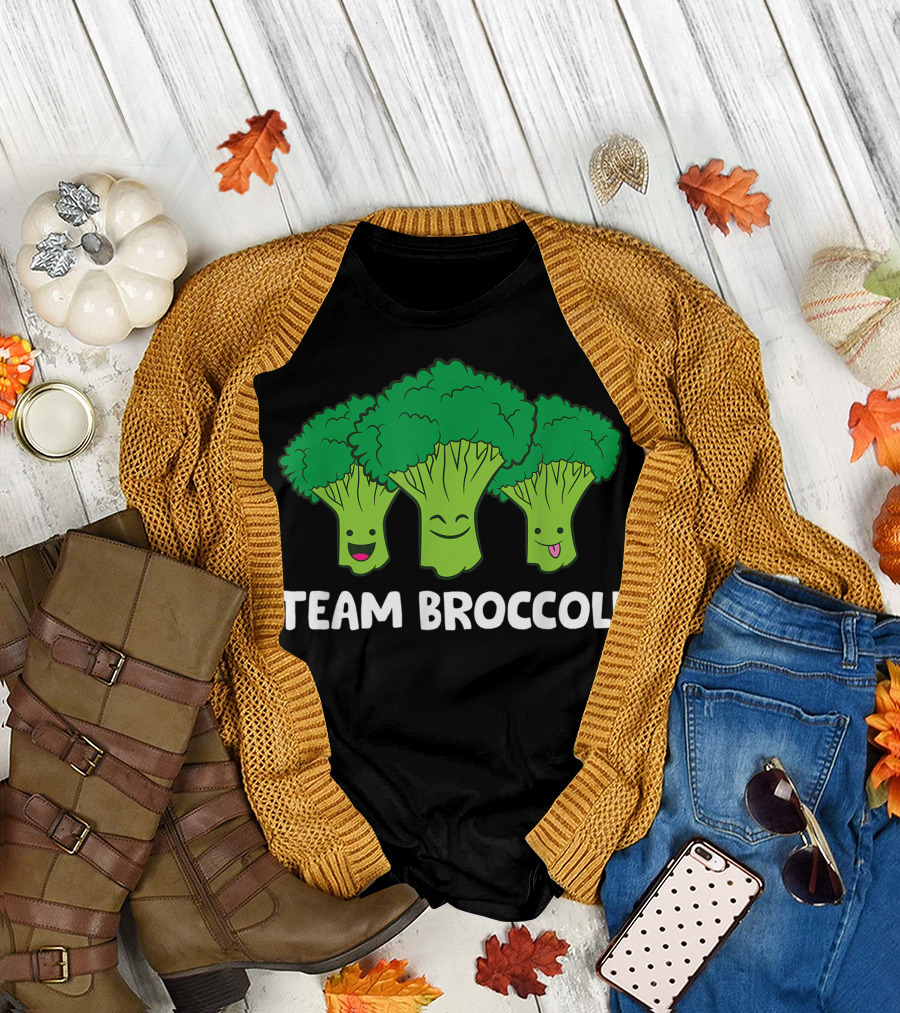 Team Broccoli Broccoli Lover Vegan Vegetarian Broccoli T-Shirt