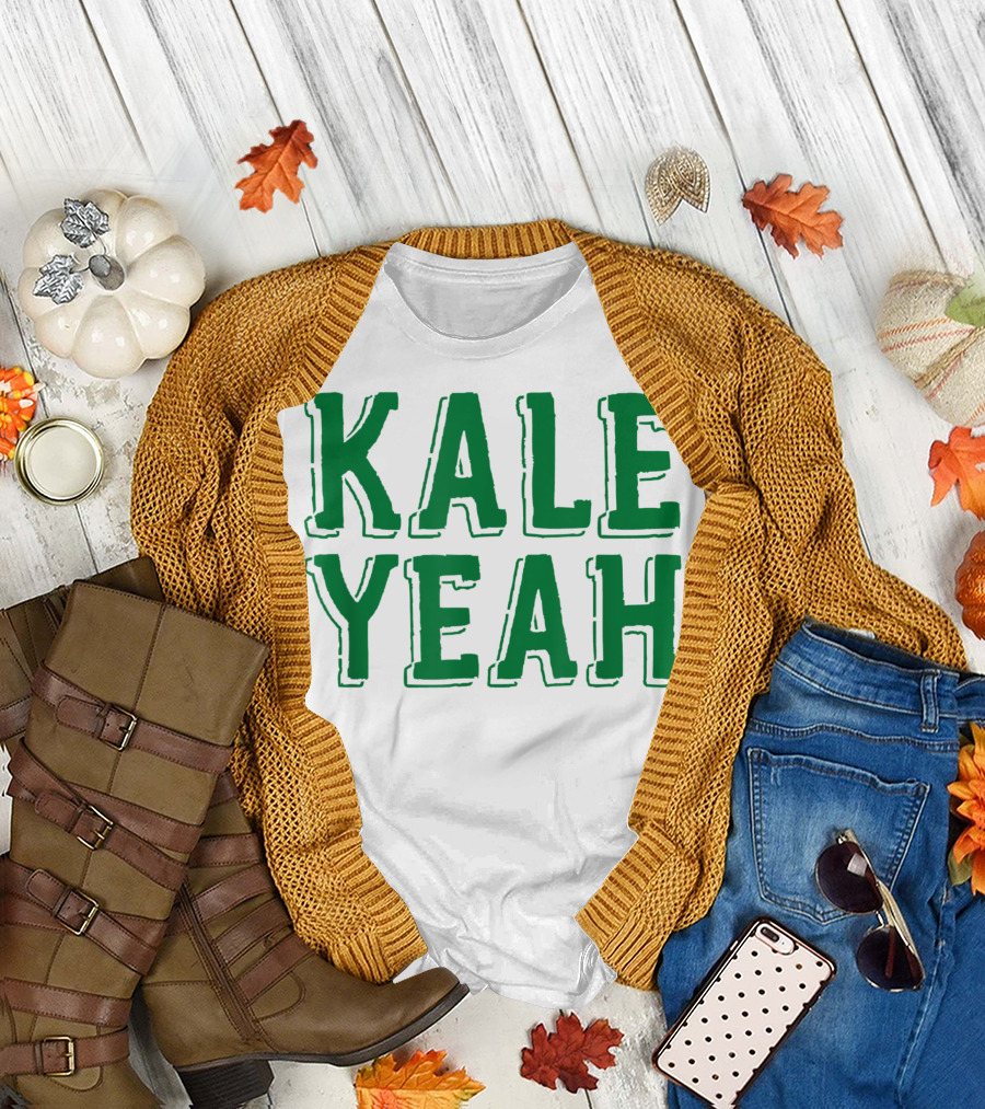 Kale Yeah Vegetarian Vegan Christmas Dad T-Shirt