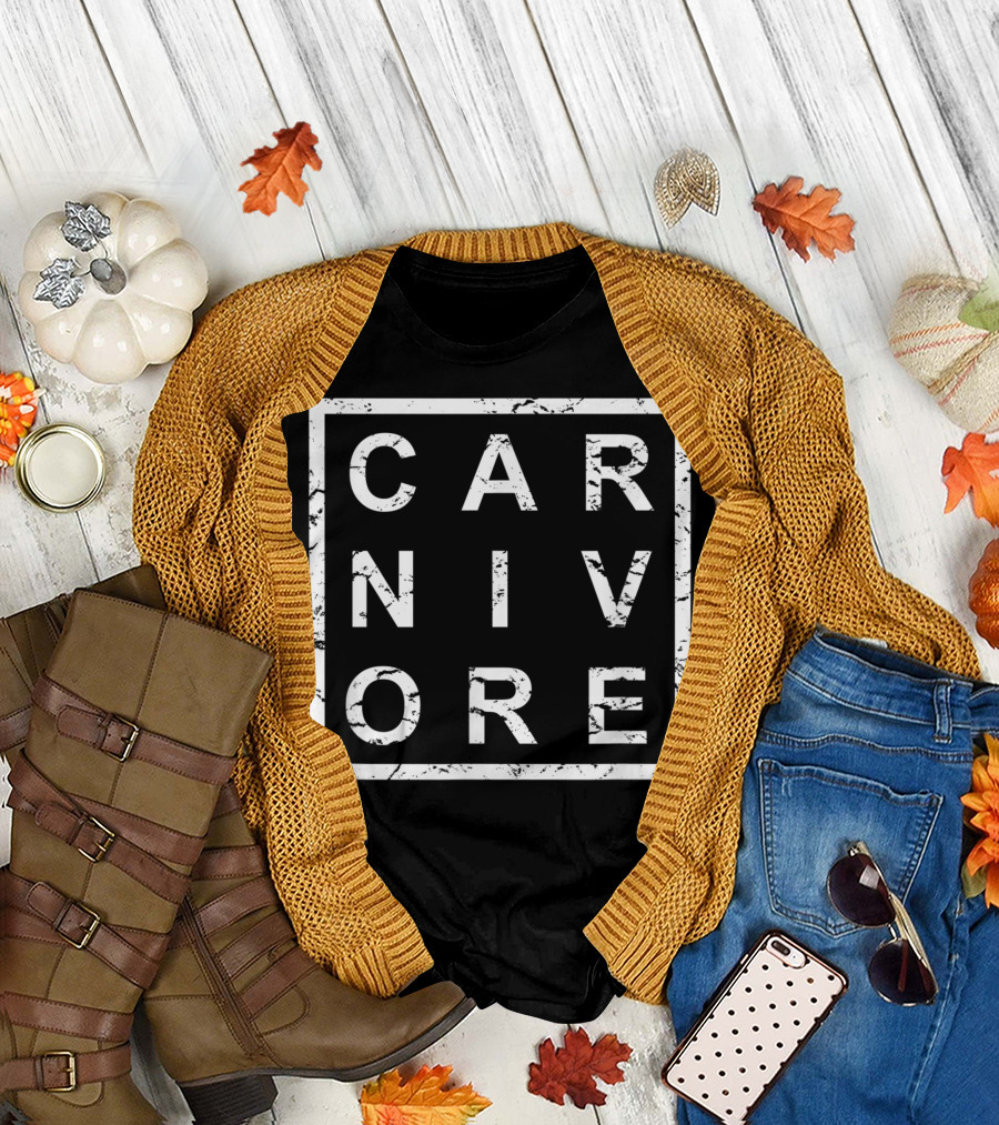 Carnivore Bold Minimalist Lettering T-Shirt