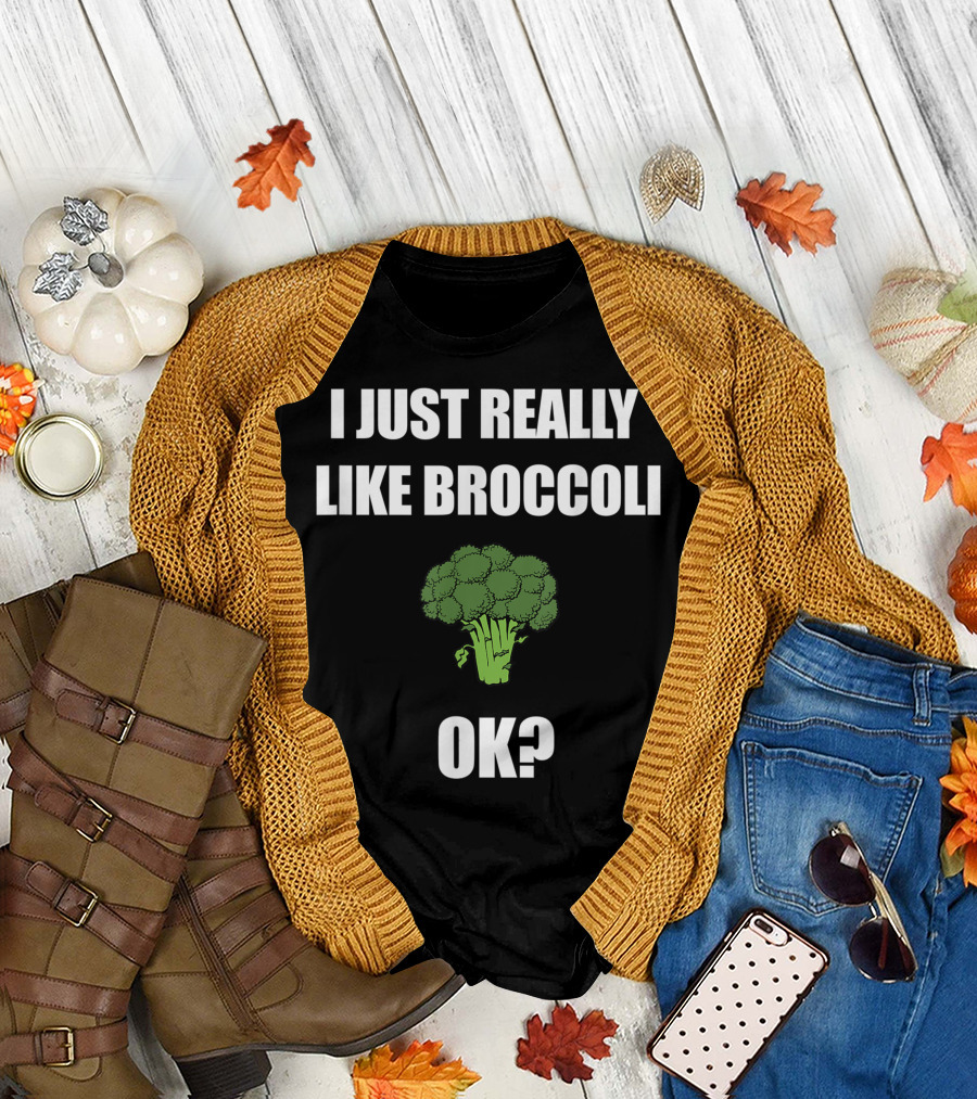 I Just Really Like Broccoli Ok? Vegan T-Shirt