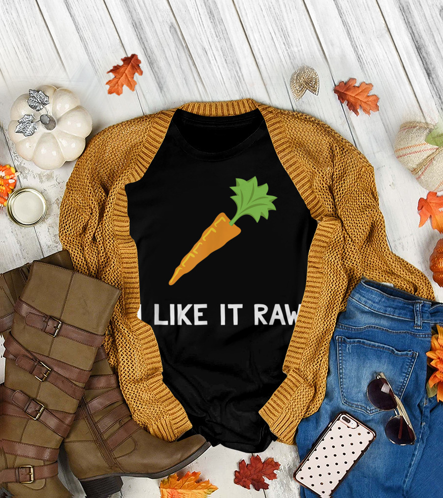 Vegetable I Like It Raw Carrot Vegan I Like It Raw T-Shirt