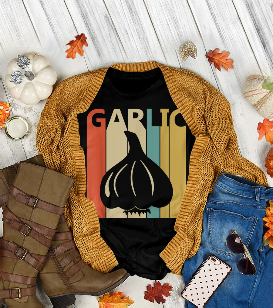Vintage Garlic Garlic Lover Garlic T-Shirt