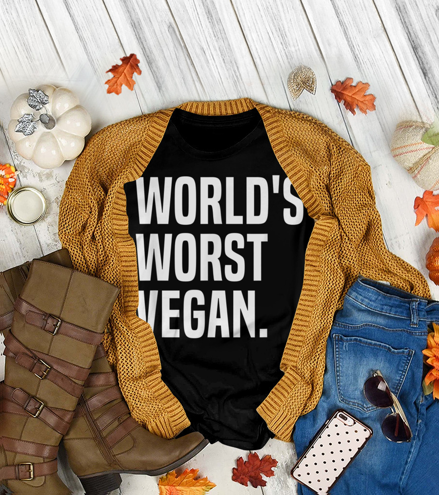 Worlds Worst Vegan Love Meat BBQ Pitmaster T-Shirt