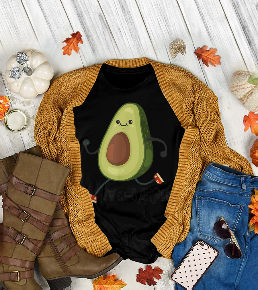Avo Cardio Running Avocado Fitness T-Shirt