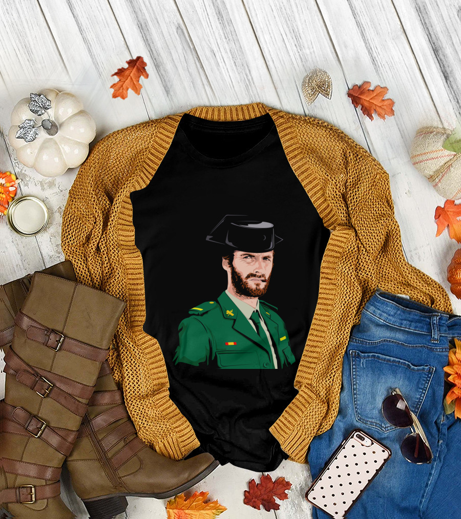 Paella Western Guardia Civil Uniform with Black Hat T-Shirt
