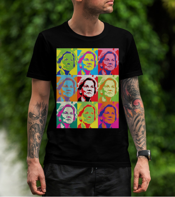 Elizabeth Warren Pop Art Superstar T-Shirt