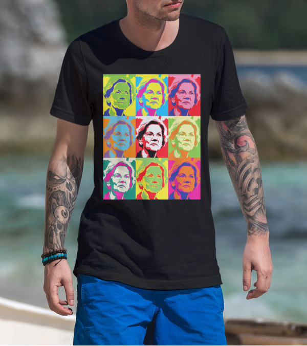 Elizabeth Warren Pop Art Superstar T-Shirt