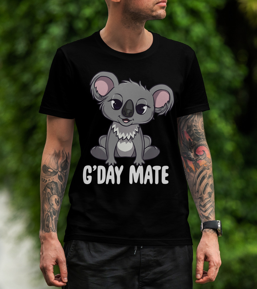 G'Day Mate Cute Kawaii Koala Australia T-Shirt
