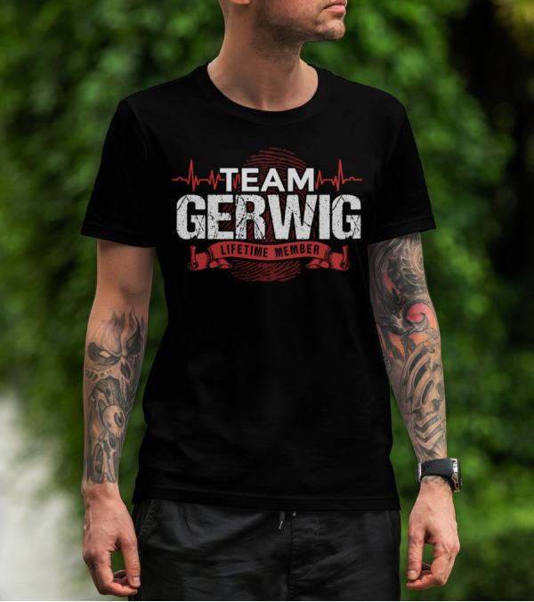 Team Gerwig Lifetime Member Heartbeat T-Shirt