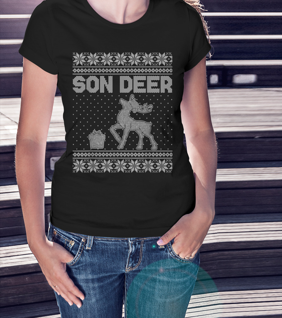 Son Deer Matching Family Christmas T-Shirt