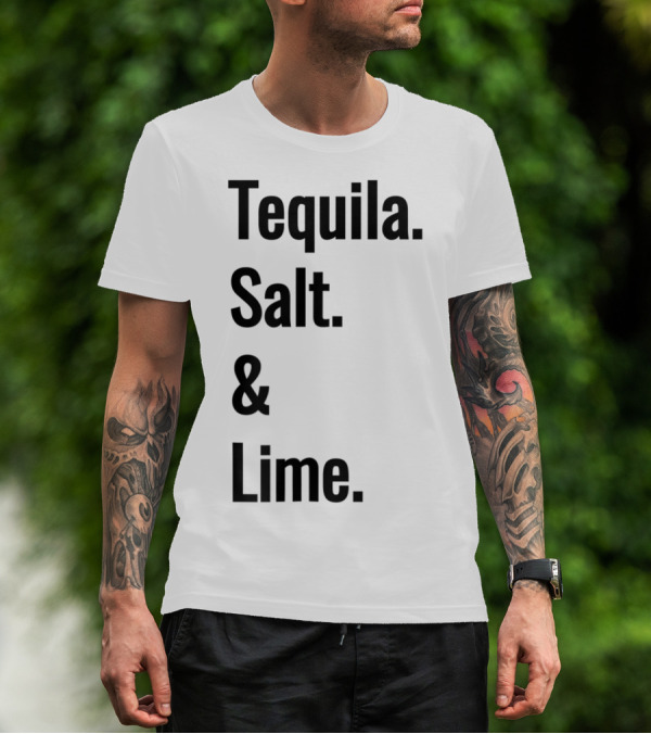 Tequila Salt And Lime Mexican Fiesta Outfit Drinker T-Shirt