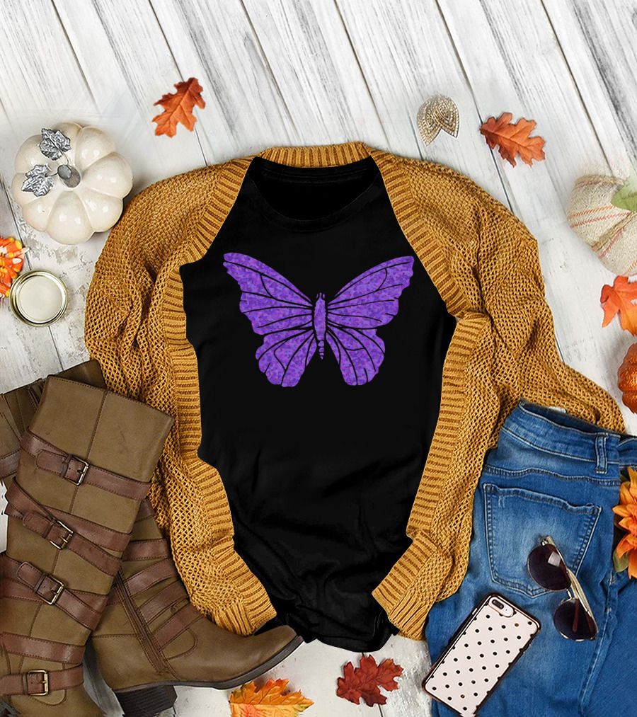 Butterfly Purple Lavender Wings T-Shirt