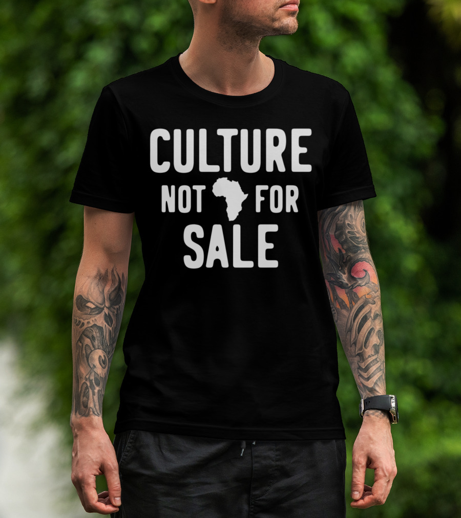 Culture Not For Sale Black History Month Africa Map T-Shirt
