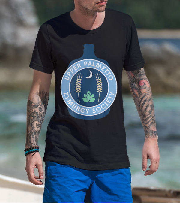 Upper Palmetto Zymurgy Society Moon Wheat Homebrew Club T-Shirt