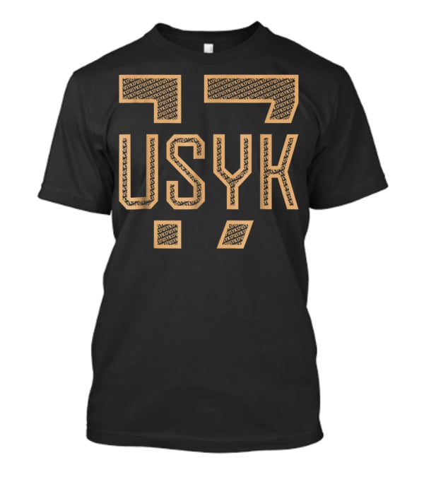 Usyk Fan Club Oleksandr Usyk Graphic Block Text T-Shirt