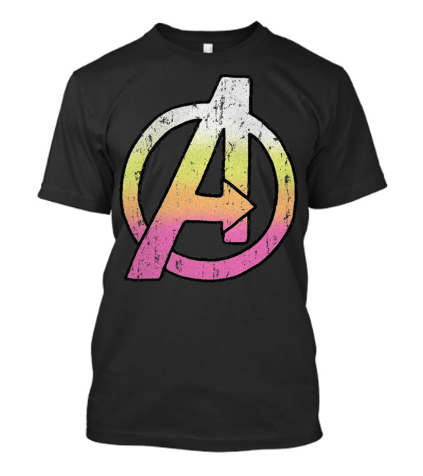 Marvel Avengers Colorful Distressed Classic T-Shirt
