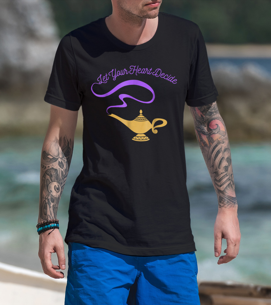 Disney Aladdin Genie Lamp Let Your Heart Decide T-Shirt