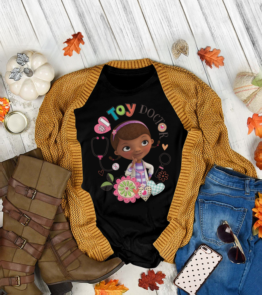 Disney Doc McStuffins Toy Doctor Dottie Hearts and Flowers T-Shirt