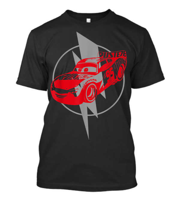 Disney Pixar Cars Lightning McQueen Piston Cup Racing 95 Rust-eze Bolt T-Shirt