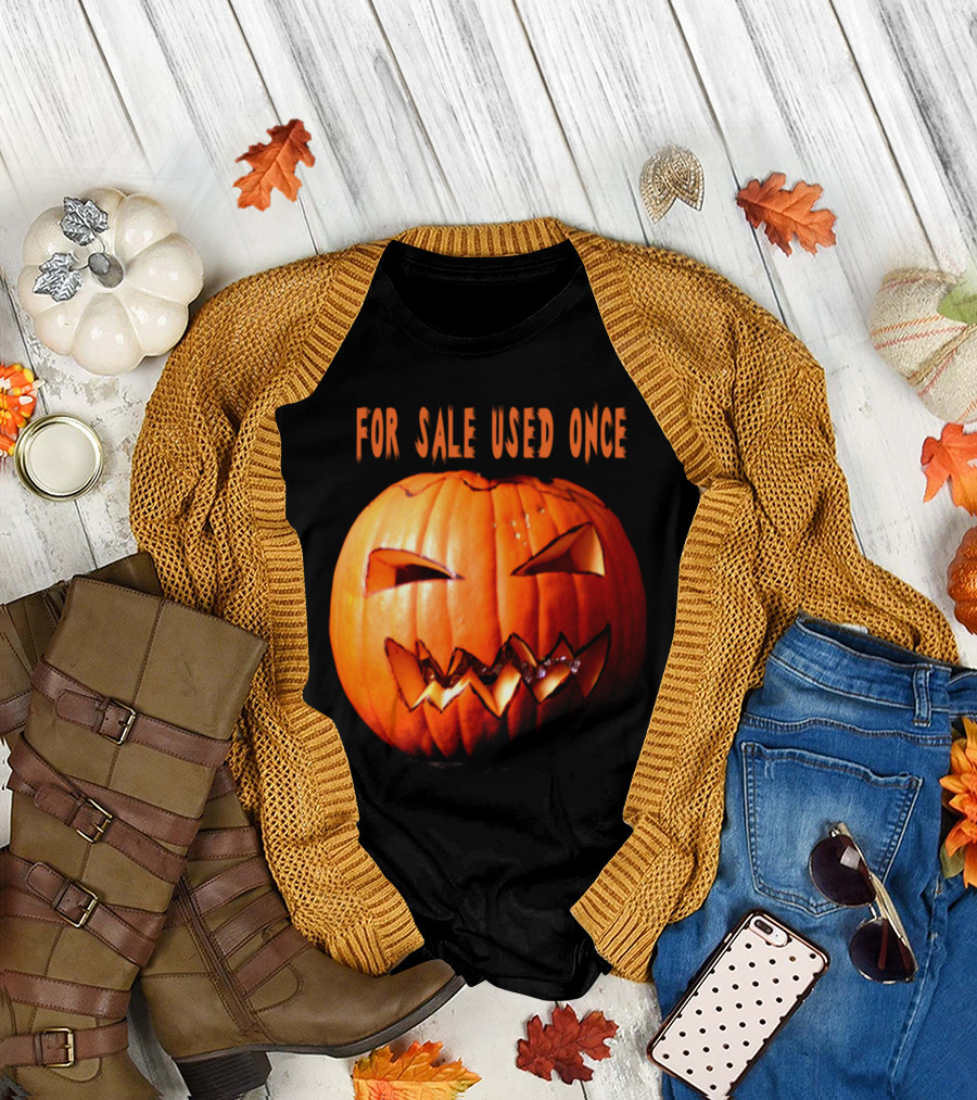 For Sale Used Once Pumpkin Jack O Lantern T-Shirt