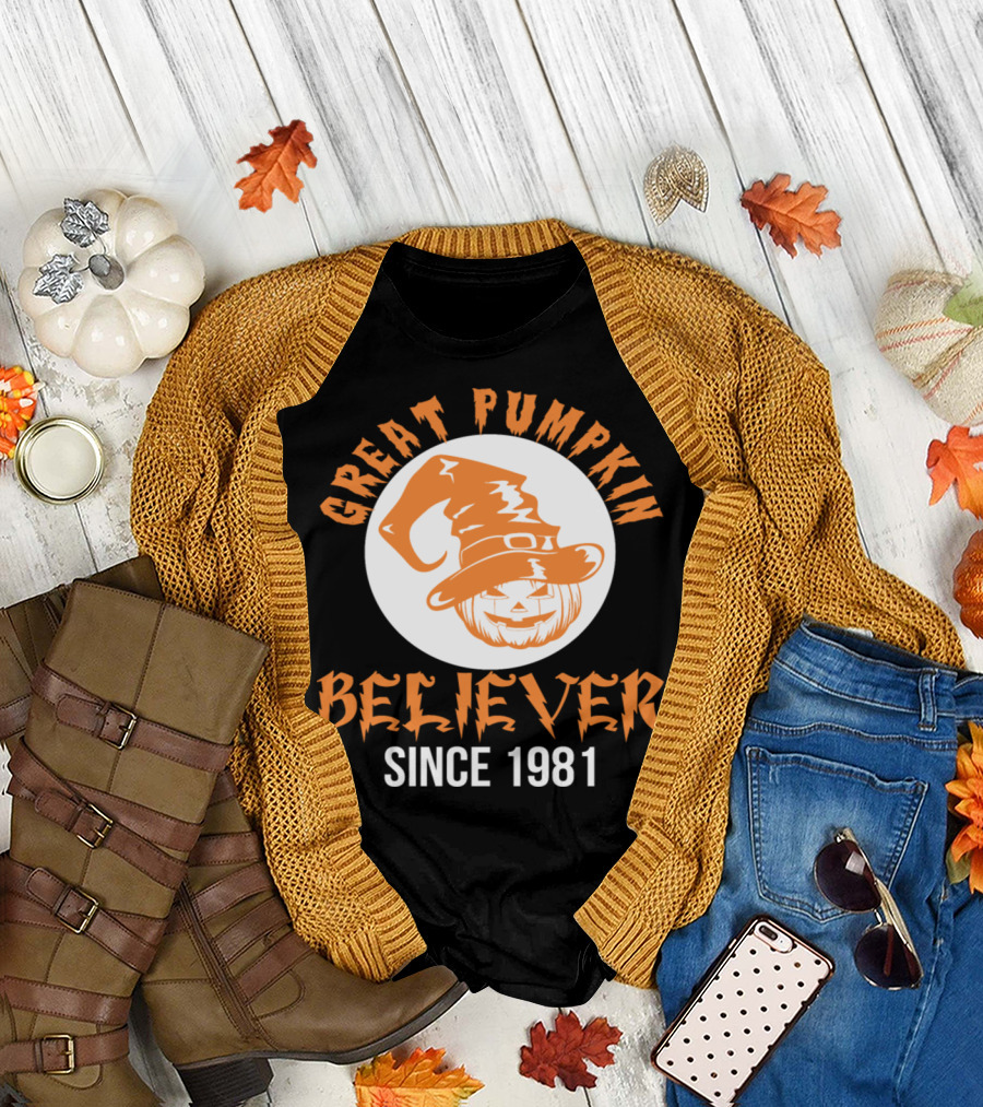 Great Pumpkin Believer Since 1981 Halloween T-Shirt