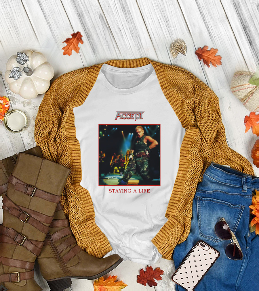 ACCEPT BAND STAYING A LIFE LIVE PERFORMANCE T-Shirt