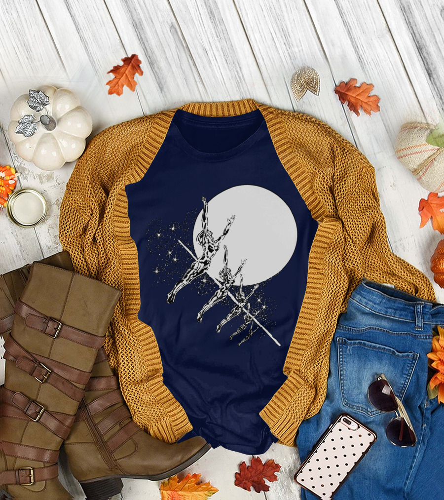 HAWKWIND BAND SPACE THEMED ASTRONAUTS MOON JUMPING T-Shirt