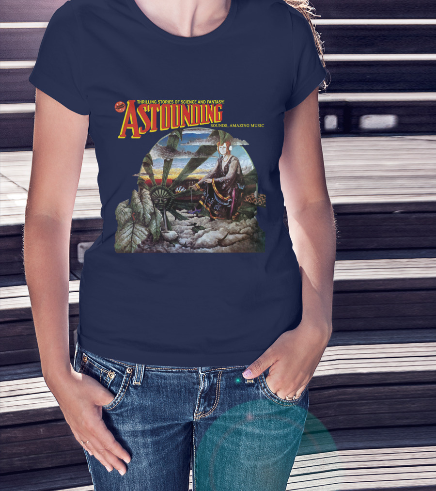 Thrilling Stories Of Science And Fantasy Astounding Sounds Amazing Music T-Shirt