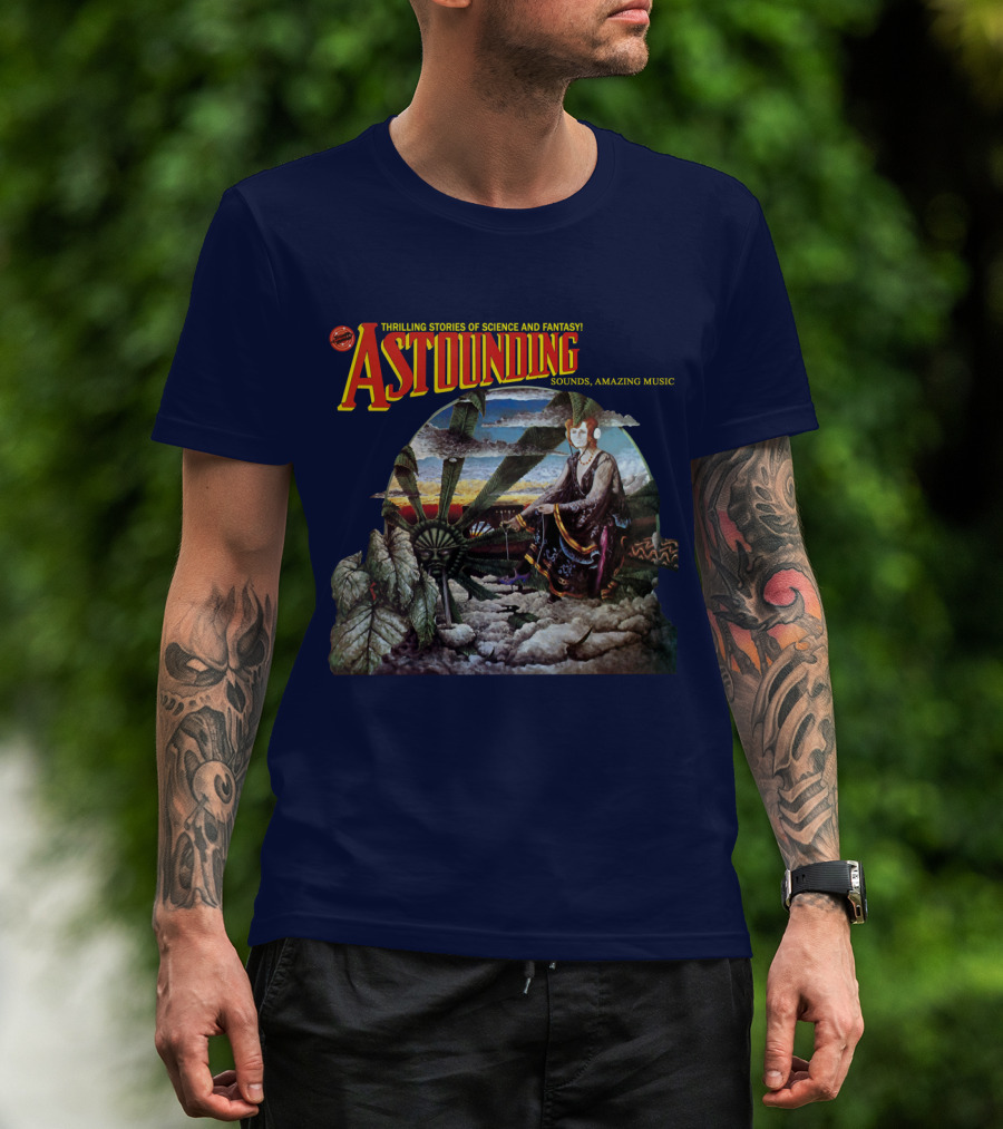 Thrilling Stories Of Science And Fantasy Astounding Sounds Amazing Music T-Shirt
