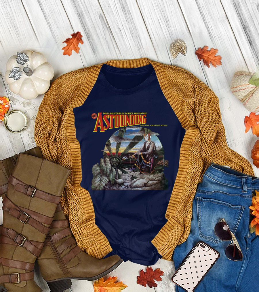 Thrilling Stories of Science and Fantasy Astounding Sounds Amazing Music T-Shirt