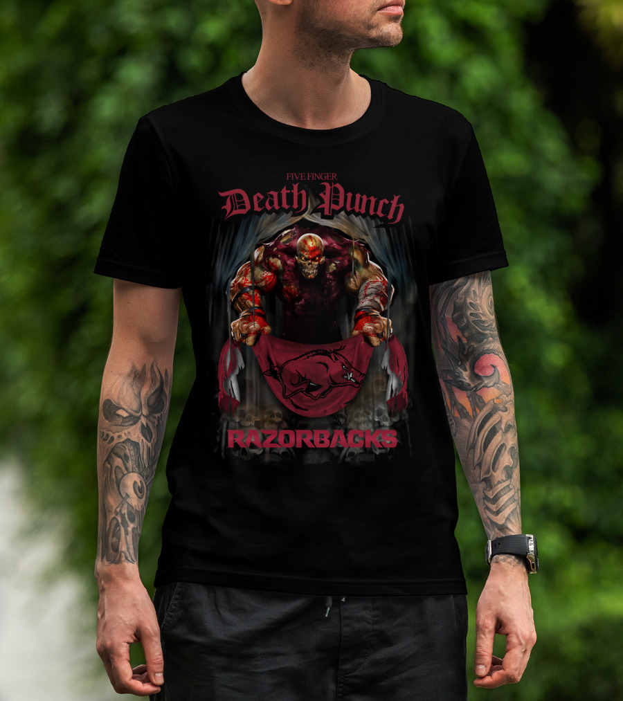 Five Finger Death Punch Razorbacks Arkansas T-Shirt