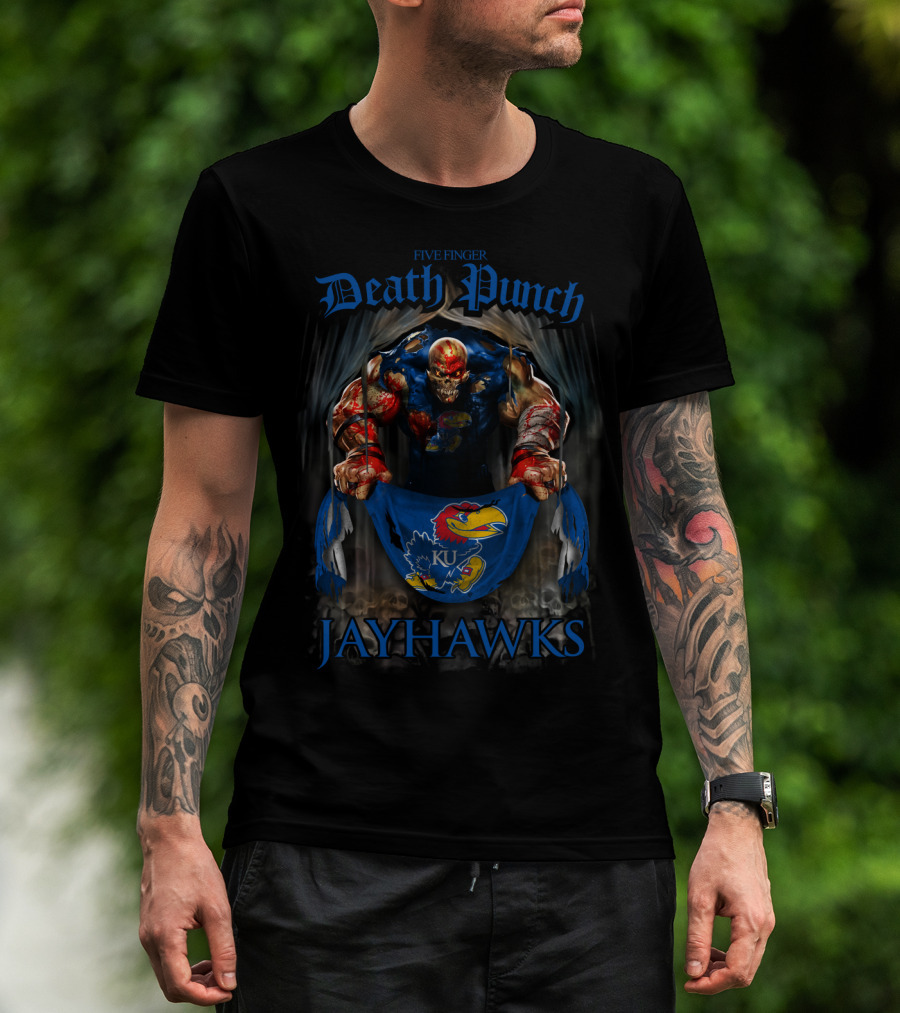 Five Finger Death Punch Kansas Jayhawks Ku T-Shirt