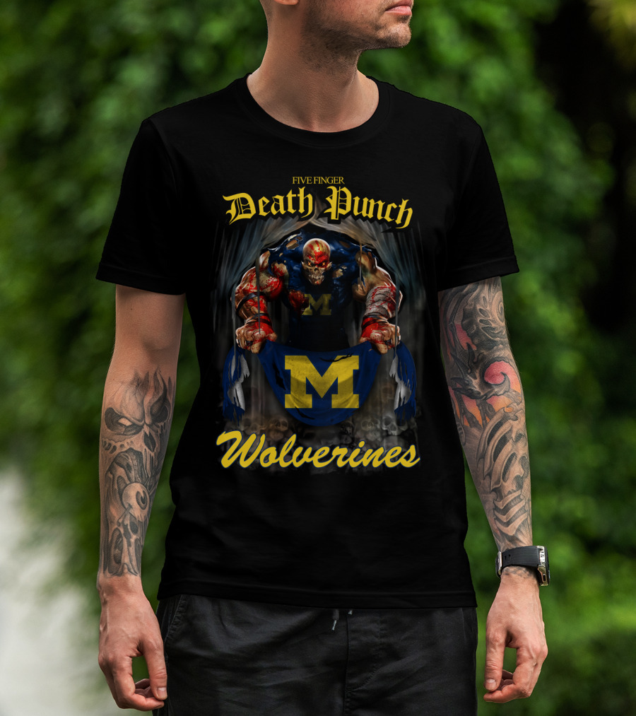 Five Finger Death Punch Michigan Wolverines T-Shirt