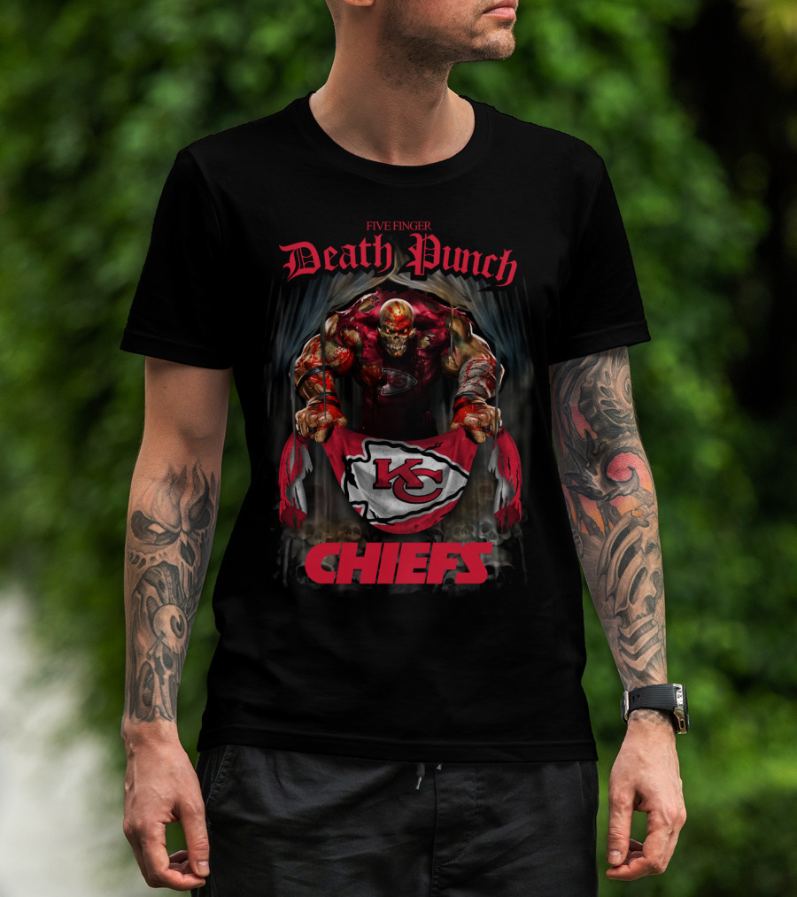 Five Finger Death Punch Chiefs Kansas City Kc T-Shirt