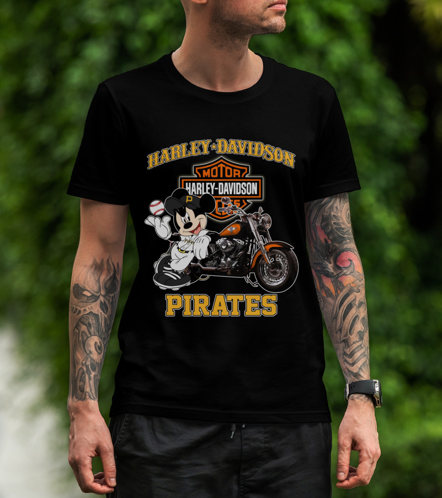 Harley Davidson Motor Cycles Pirates T-Shirt