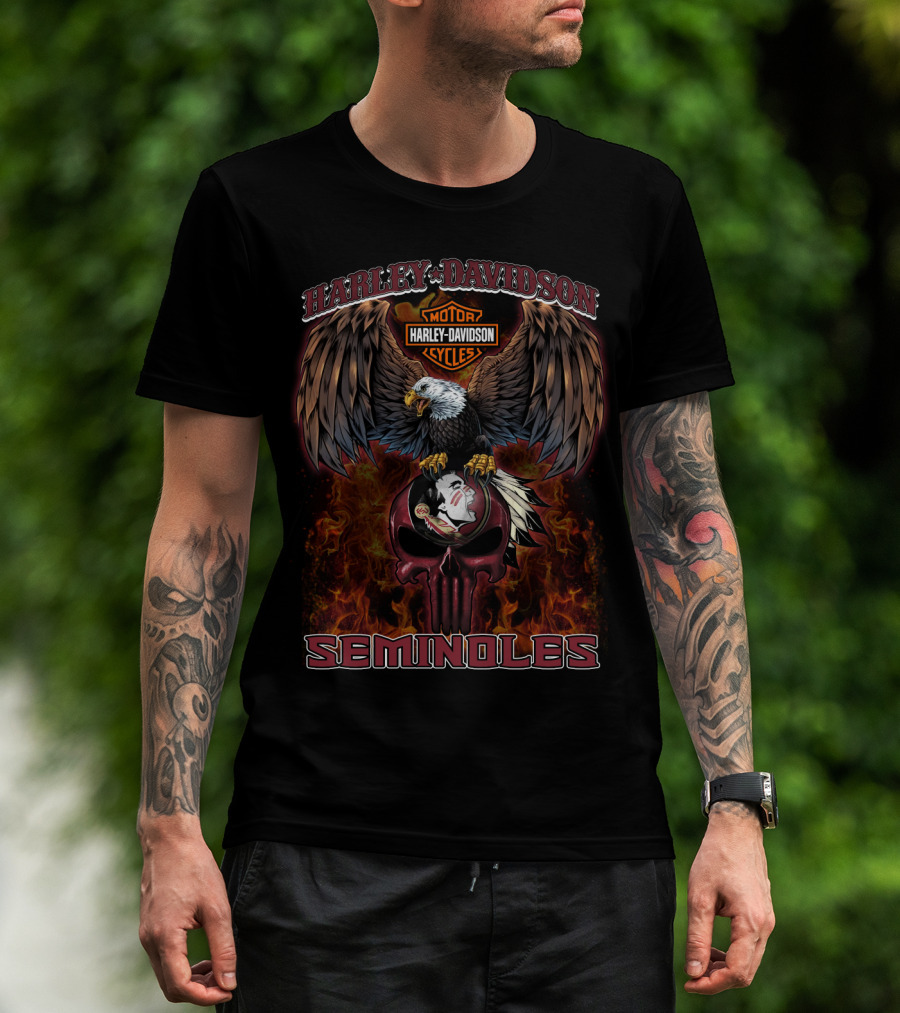 Harley Davidson Motorcycles Seminoles T-Shirt