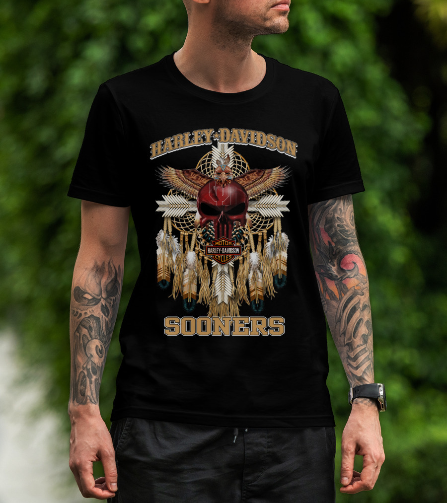 Harley Davidson Motor Cycles Sooners T-Shirt