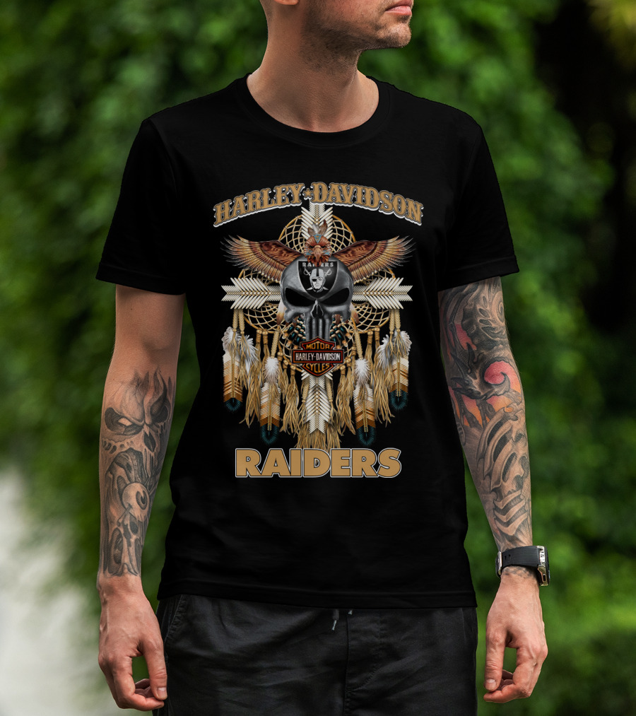 Harley Davidson Motor Cycles Raiders T-Shirt