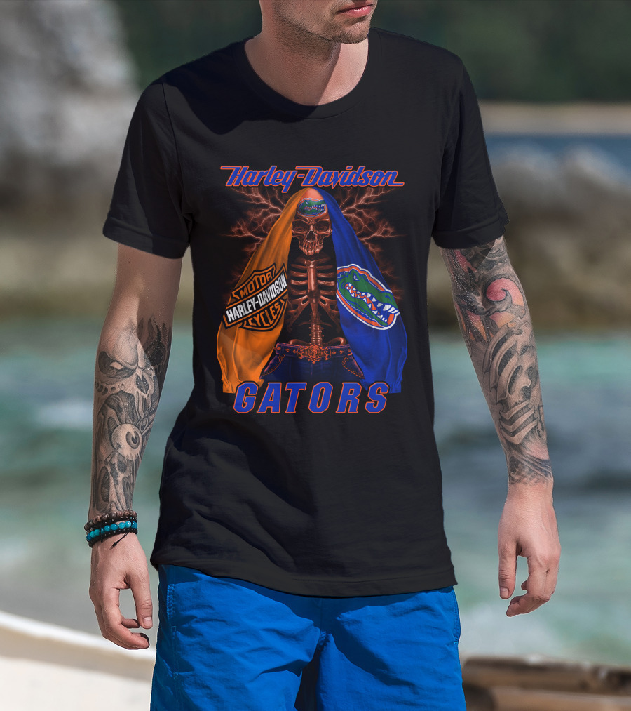 Harley Davidson Florida Gators Skeleton Hd M2D23 T-Shirt