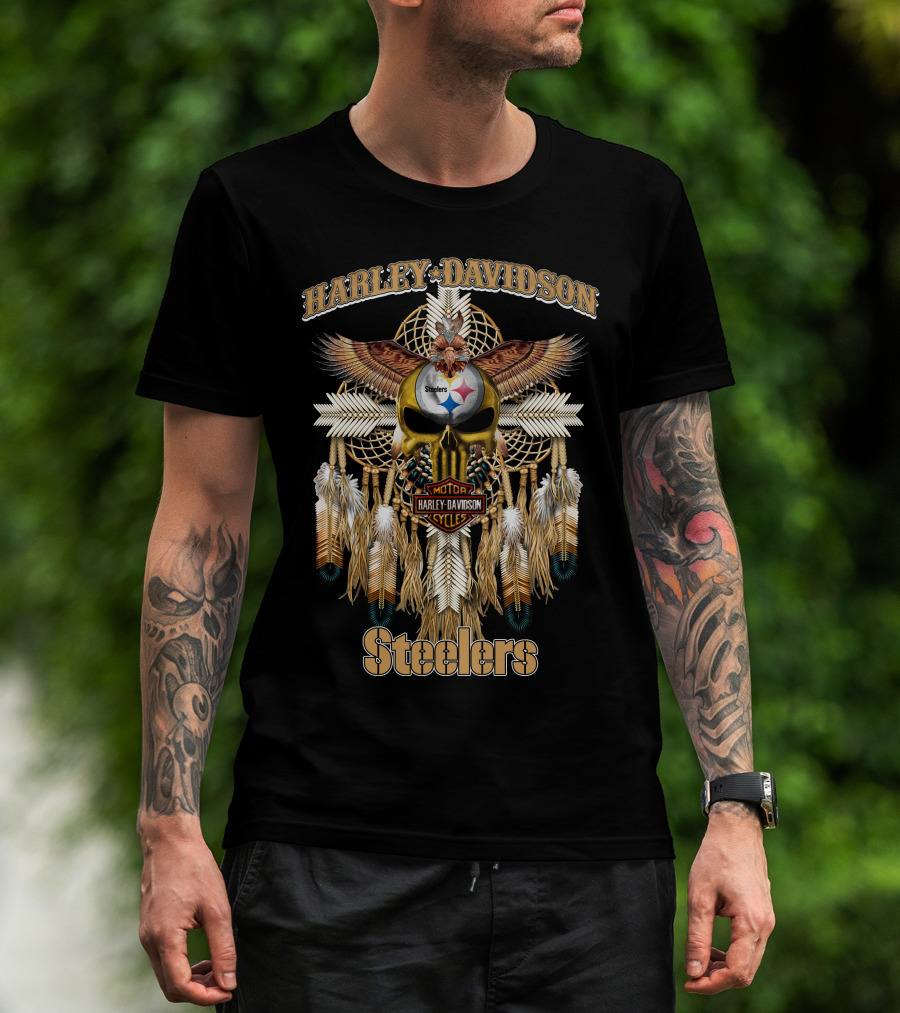 Harley Davidson Steelers Native Hd05 Pittsburgh T-Shirt