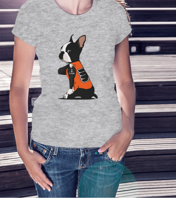 Philadelphia Flyers Bulldog I Love Flyers T-Shirt